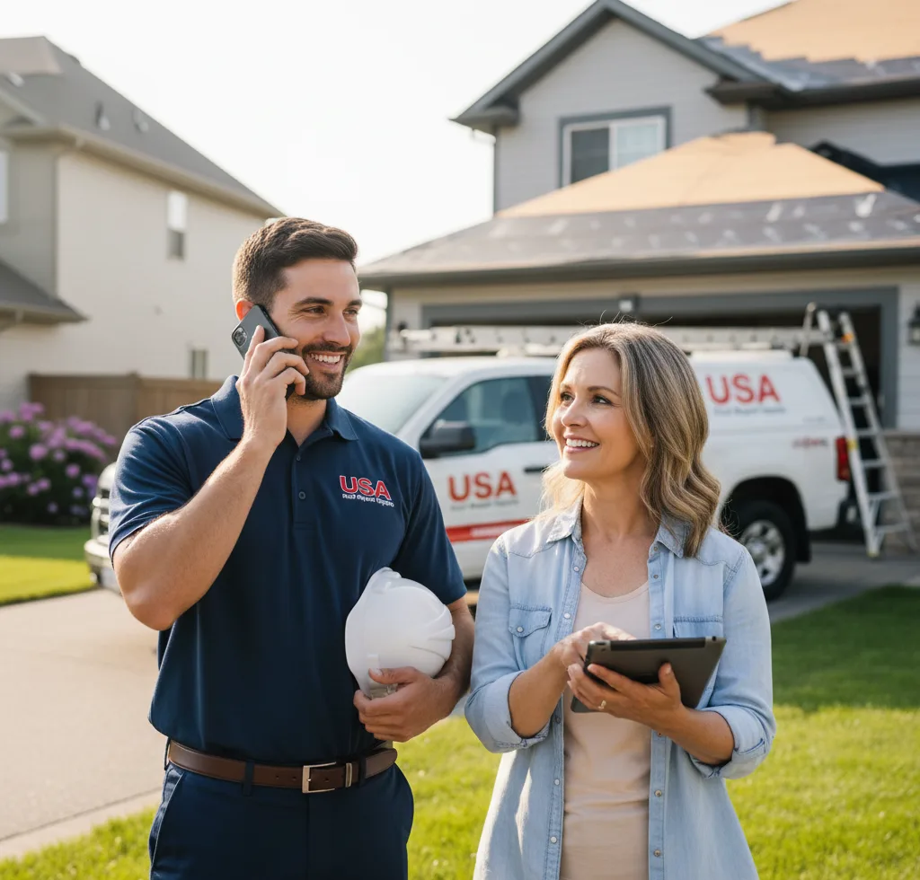 USA Roof Repair Experts customer support in Randolph